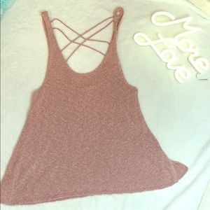 American Eagle sweater tank top sz xl